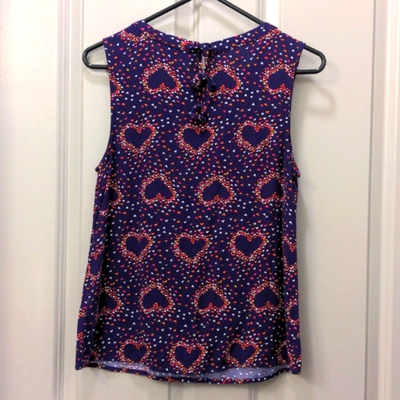 Modcloth Hometown Hangout Purple Heart Top - Picture 4 of 6